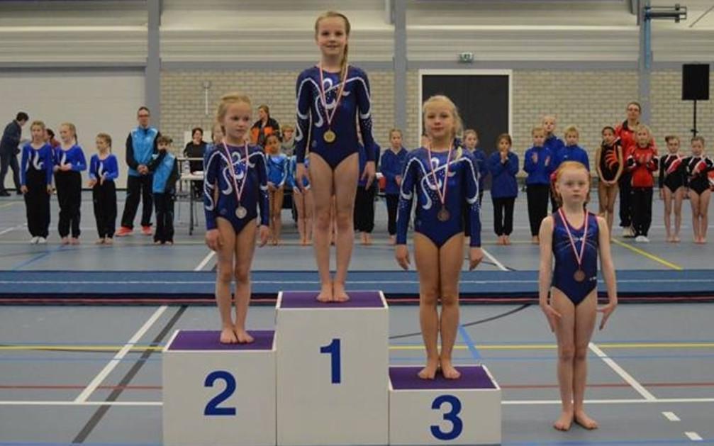 Arena-turnsters vullen het hele podium in Nieuwehorne