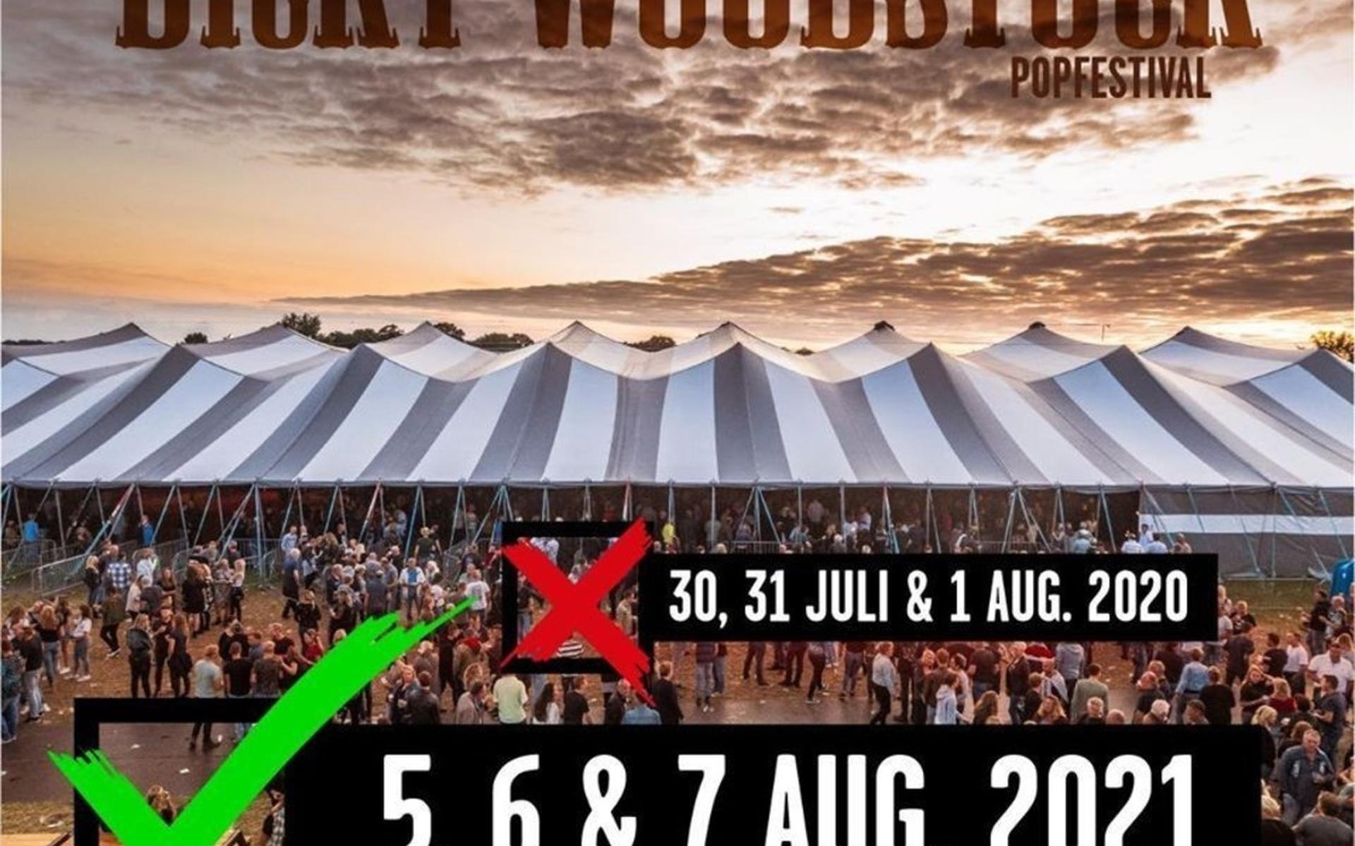 Dicky Woodstock Popfestival wordt verplaatst naar volgend jaar - Stellingwerf
