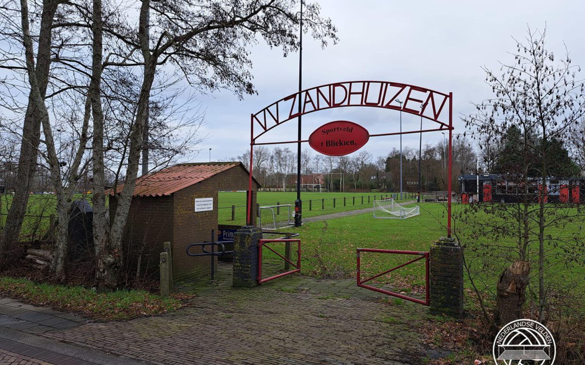 Het sportpark in Zandhuizen. Eigen foto