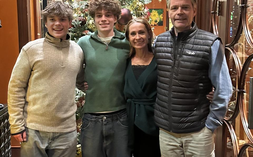 Julien, Colin, Kristen en Jeroen. 