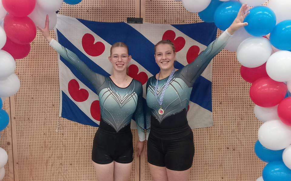 Alyanne en Emy op het Fries Kampioenschap. 