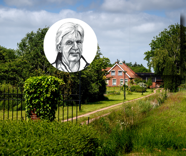 Het huis - nu kerk - in Zevenhuizen. Inzet: Evert Jan Beverwijk