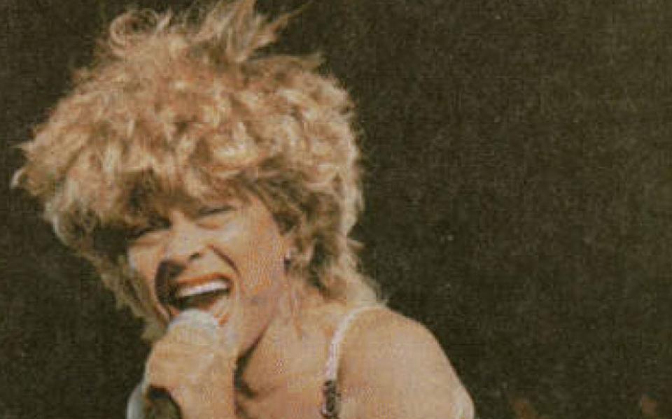 Tina Turner in Thialf in Heerenveen in 1996. Foto Catrinus van der Veen