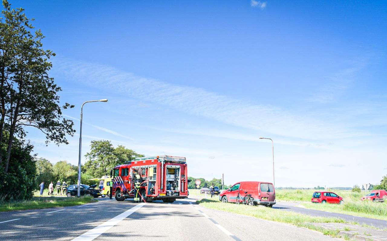 Twee gewonden bij botsing op kruising N351 bij Spanga - Stellingwerf