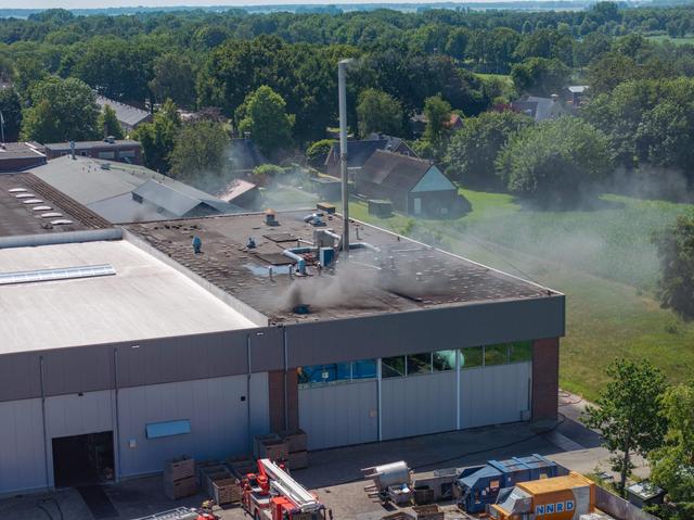 Brand in bedrijfspand Organic Food Wolvega onder controle