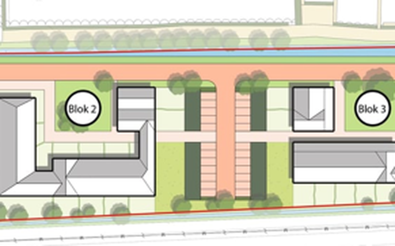 In de nieuwe straat Oranjetipje langs het spoor in Lindewijk 2 komen circa tien woningen voor starters en twintig woningen voor senioren.
